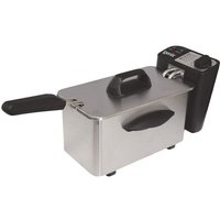 Igenix IG8015 1.5L 1500W Mini Deep Fat Fryer - Stainless Steel, Silver