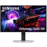 SAMSUNG Odyssey G8 LS27FG810SUXXU 4K Ultra HD 27" QD-OLED Gaming Monitor - Silver
