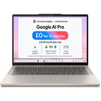 LENOVO Chromebook Plus 14" - MediaTek Kompanio Ultra 910, 128 GB UFS, Grey