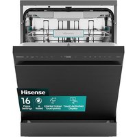 Hisense HS673A90BXUK Wifi Connected Full Size Dishwasher - Black Inox - A Rated