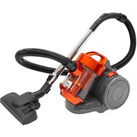 QUEST 44889 Cylinder Bagless Vacuum Cleaner - Orange & Grey