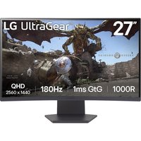 LG UltraGear 27GS60QC-B.AEK Quad HD 27" Curved VA LCD Gaming Monitor - Dark Grey