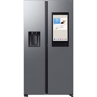 SAMSUNG Bespoke AI Family Hub RS90F66BETEU American-Style Smart Fridge Freezer - Silver