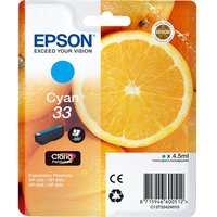 Click to view product details and reviews for Epson No 33 Oranges Cyan Ink Cartridge. Click to view product details and reviews for Epson No 33 Oranges Cyan Ink Cartridge.
