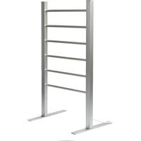 STATUS 6 Bar Heated Towel Rail - Aluminium