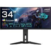 GIGABYTE MO34WQC Wide Quad HD 34" Curved OLED Gaming Monitor - Black