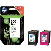 HP 300 Original Tri-colour & Black Ink Cartridges - Multipack