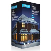 460 LED 11.5m Premier Christmas Outdoor 8 Function Icicle Lights Cool White