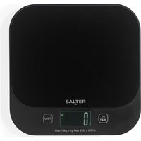 SALTER Stainless Steel Dual Platform Scale - Black