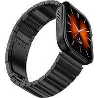 NOISE ColorFit Pro 6 Max Smart Watch - Black Chrome with Black Metallic Band
