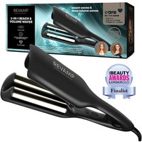 REVAMP 2-in-1 Beach & Volume Professional Ceramic Waver - Black