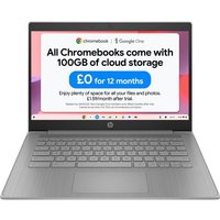 HP 14a-ne1500sa 14" Refurbished Chromebook - Intel® Celeron®, 64 GB eMMC, Grey (Very Good Condition)