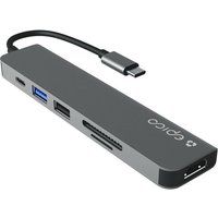 EPICO Resolve 6-port USB Type-C Connection Hub - Space Grey