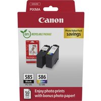 CANON PG-585/CL-586 Ink Cartridges & Photo Paper Value Pack
