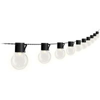 4lite Antheia Solar IP44 Festoon Outdoor String Lights with 10x Warm W