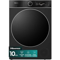 Hisense 3D Drying 7i Series DH7I108BBAB1 Wifi Connected Heat Pump Tumble Dryer - Black - A+++ Rated