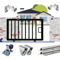 Roller Gate Kit TRACKS, WHEELS, STOP, GUIDES, ROLLERS, Load up to 300KG