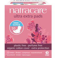 Natracare Ultra Extra Pads Super with wings 10's