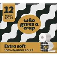 Who Gives A Crap Extra Soft Toilet Tissue 12 Mega Rolls