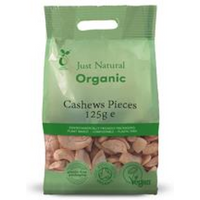 Just Natural Organic Organic Cashews Pieces 125g