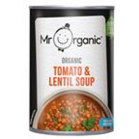 Mr Organic Mr Organic Tomato & Lentil Soup 400g