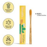 Zerolla Eco Biobased Bamboo Toothbrush - Plant-based Bristles Kids