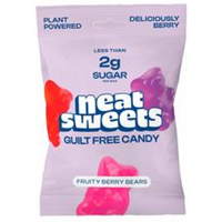 Neat Sweets NeatSweets Low Sugar Plant Based Fruity Berry Gummy Bears 50g