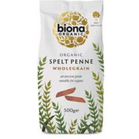 Biona Organic Wholemeal Spelt Penne Pasta 500g
