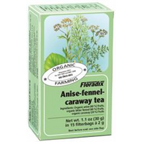 Floradix Anise Fennel & Caraway Organic Herbal Tea 15 filterbags