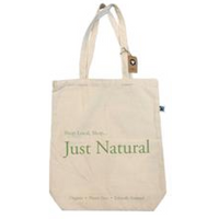 Just Natural Organic Just Natural GOTS Organic & Fair Trade Cotton Tote Bag