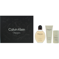 Calvin Klein Obsession For Men 3 Piece Gift Set: Eau de Toilette 125ml - Aftersh