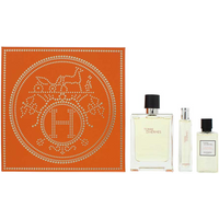 Hermès Terre D'hermès 3 Piece Gift Set: Eau De Toilette 100ml - Eau De Toilette 15ml - Hair And Body Shower Gel 40ml