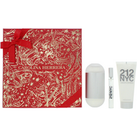 Carolina Herrera 212 Nyc 3 Piece Gift Set: Eau de Toilette 100ml - Eau de Toilette 10ml - Body Lotion 100ml