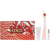 Kenzo Flower Poppy Bouquet Eau de Parfum 3 Piece Gift Set