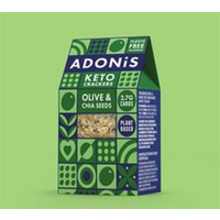 Adonis Keto Olive & Chia Seeds Crackers 60g