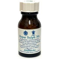 Ainsworths Hepar Sulph 30C Single Counter Remedy 120 tabs