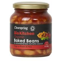 Clearspring Organic Baked Beans (unsweetened) 350g