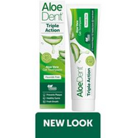 Aloe Dent Aloe Dent Triple Action Aloe Vera Gel Toothpaste Fluoride Free