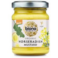 Biona Organic Horseradish Mustard 125g