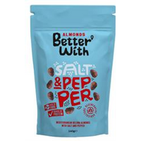 Better With Better With Salt & Pepper Almonds 140g