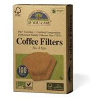 If You Care Coffee filters No.4 Large Unbleached - 100 Filters