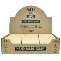 Faith in Nature Fragrance Free soap unwrapped x (Full Box of 18)