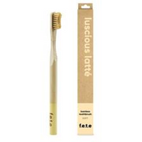 From Earth to Earth Bamboo toothbrushes Luscious Latte - Beige Soft