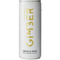 Gimber Organic Original No1 Ginger Sparkling Ready To Drink Can 250ml