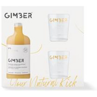 Gimber Gift Box with No1 Original Ginger 500ml & 2 Branded Glasses.
