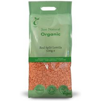 Just Natural Organic Organic Red Split Lentils 500g
