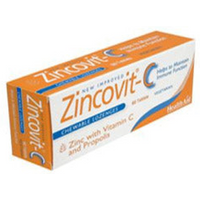 HealthAid Zincovit C (Vitamin C Zinc Propolis) Blister - 60 Tablets