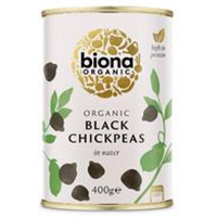 Biona Organic Black Chickpeas - 400g
