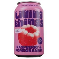 Living Things Living Things Raspberry & Pomegranate Pre + Probiotic Soda