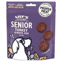 Lilys Kitchen Turkey & White Fish Bites for Senior Dogs 70g